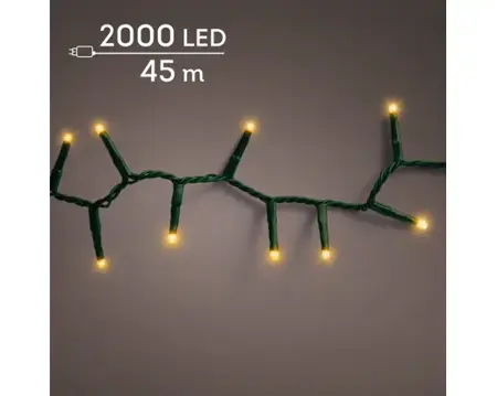 Lumineo Compact ricelights 2000LED 45m klassiek warm - afbeelding 3