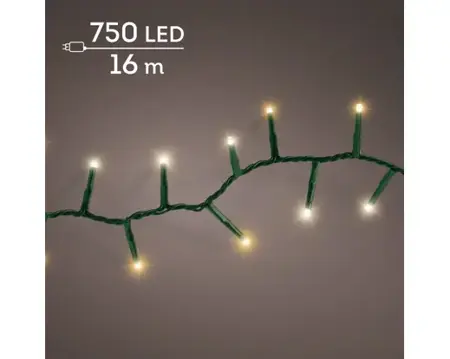 Lumineo Compact ricelights 750LED 16m Warm wit/ klassiek warm - afbeelding 3
