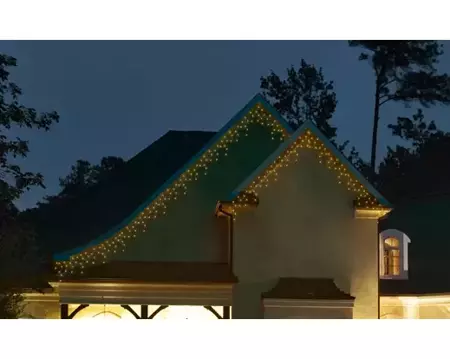 Lumineo icicle twinkle | 175 LED | 7,5 meter | zwart/warm wit - afbeelding 4