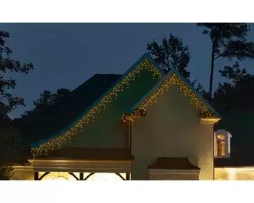 Lumineo icicle twinkle | 175 LED | 7,5 meter | zwart/warm wit - afbeelding 4
