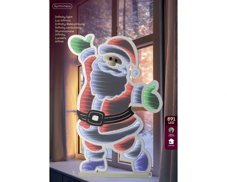 Lumineo Infinity light kerstman | 891 LED | 83x120x120 centimeter - afbeelding 1