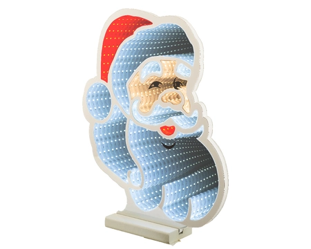Lumineo Infinity light LED 28x30x30cm kerstman wit - afbeelding 1