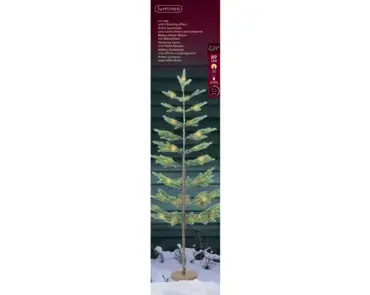 Lumineo led boom 50x150cm-89led groen/soft gold - afbeelding 1