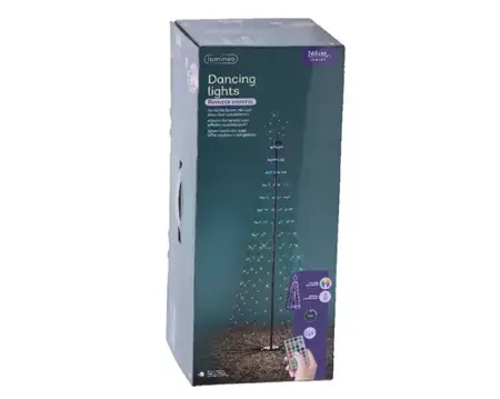 Lumineo led boom 80x180cm zwart/colour change - afbeelding 1