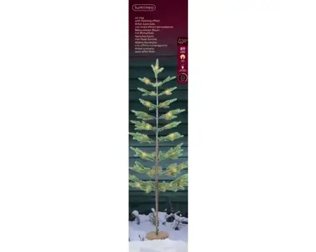 Lumineo led boom | 89 LED | 1.5 meter | groen/soft gold - afbeelding 1