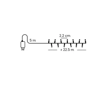 Lumineo led compact lights 22.5m-1000led rood - afbeelding 4