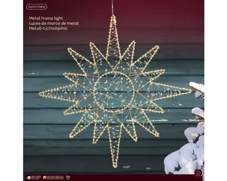 Lumineo led frame 69cm-750l goud/warm wit - afbeelding 1