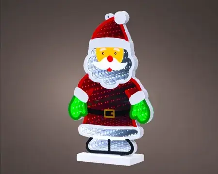 Lumineo led infinity kerstman 125LED multi - afbeelding 3