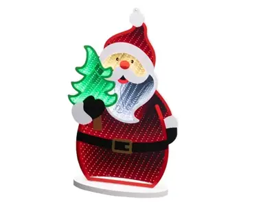 Lumineo led infinity kerstman met kerstboom 215LED multi - afbeelding 2