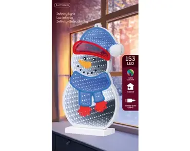 Lumineo led infinity sneeuwpop 153LED multi