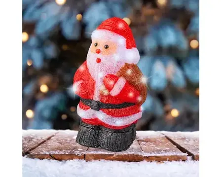 Lumineo led kerstman 30LED rood/koel wit - afbeelding 2