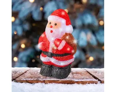 Lumineo led kerstman 30LED rood/koel wit - afbeelding 2