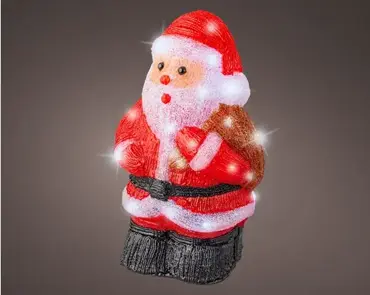 Lumineo led kerstman 30LED rood/koel wit - afbeelding 4