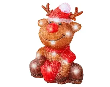 Lumineo led rendier 20LED bruin/koel wit - afbeelding 3