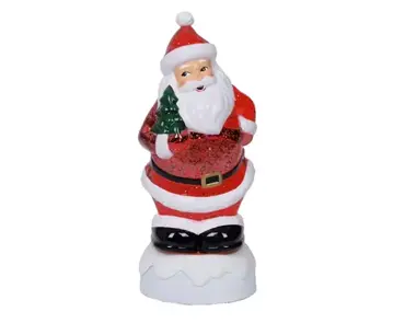 Lumineo led waterspinner kerstman met boom warm wit - afbeelding 2