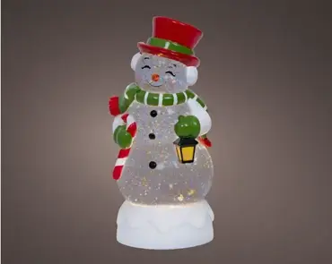 Lumineo led waterspinner sneeuwpop warm wit - afbeelding 3