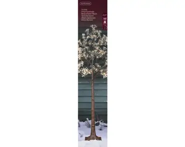Lumineo ledboom bloem buit | 144 LED | 1.5 meter | warm wit - afbeelding 1