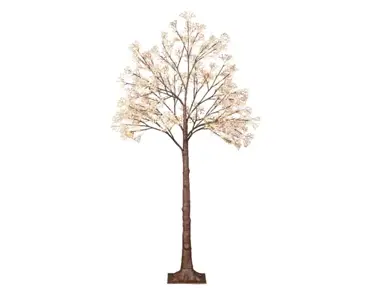 Lumineo ledboom bloem buit | 144 LED | 1.5 meter | warm wit - afbeelding 2