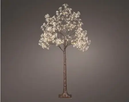 Lumineo ledboom bloem buit | 144 LED | 1.5 meter | warm wit - afbeelding 3