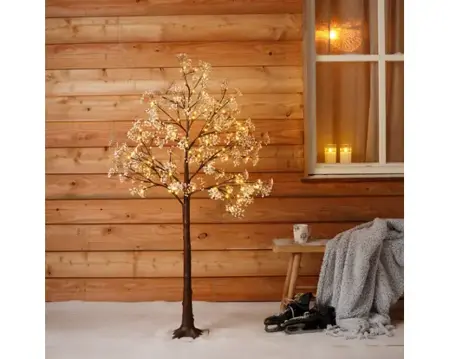 Lumineo ledboom bloem buit 150cm-144led warm wit - afbeelding 4