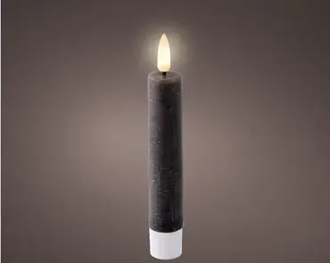 Lumineo leddinerkaars d2h14cm 2st grijs - afbeelding 2