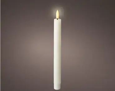 Lumineo leddinerkaars d2h24cm 2st wit - afbeelding 2