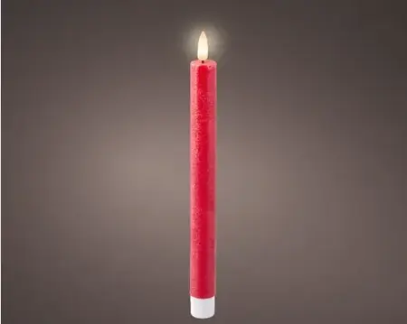 Lumineo leddinerkrs d2h24cm 2st kerst rood - afbeelding 2