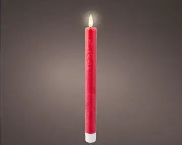 Lumineo leddinerkrs d2h24cm 2st kerst rood - afbeelding 2