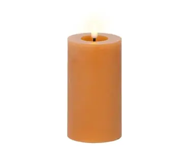 Lumineo ledkaars d7h15cm oranje - afbeelding 1