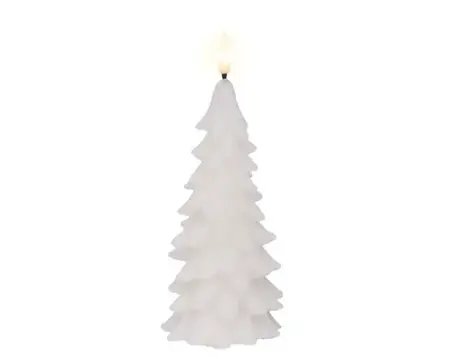 Lumineo ledkaars kerstboom 19.3cm wit - afbeelding 1