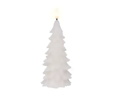 Lumineo ledkaars kerstboom 19.3cm wit - afbeelding 1