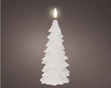 Lumineo ledkaars kerstboom 19.3cm wit - afbeelding 2