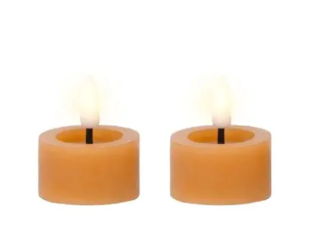 Lumineo ledtheelicht d4h5cm 2st oranje - afbeelding 2