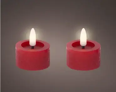Lumineo ledtheelicht d4h5cm 2st rood - afbeelding 3