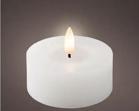 Lumineo ledtheelicht d7h6cm 2st wit - afbeelding 2