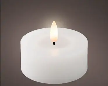 Lumineo ledtheelicht d7h6cm 2st wit - afbeelding 2