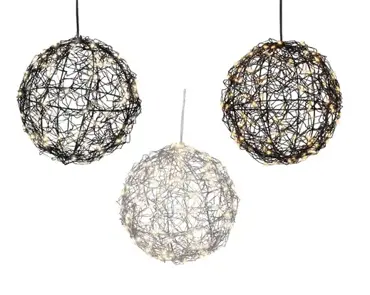 Lumineo micro led bal 15cm-60l warm wit - assortiment - afbeelding 1