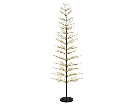 Lumineo Micro led boom 110x270cm-2048led zwart/klassiek warm - afbeelding 2