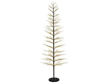 Lumineo Micro led boom 110x270cm-2048led zwart/klassiek warm - afbeelding 2