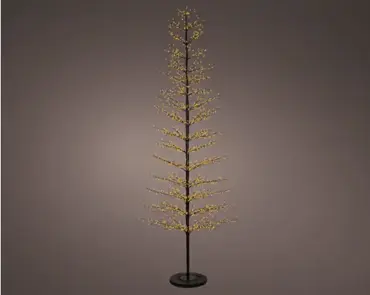 Lumineo Micro led boom 110x270cm-2048led zwart/klassiek warm - afbeelding 3