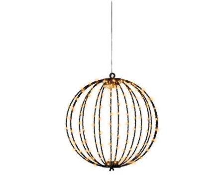 Lumineo Micro LED Framelight Ø28 cm, zwart frame, klassiek warm licht - afbeelding 3