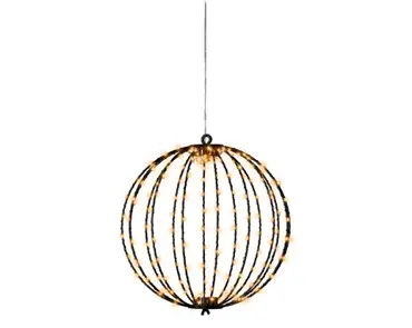 Lumineo Micro LED Framelight Ø28 cm, zwart frame, klassiek warm licht - afbeelding 3