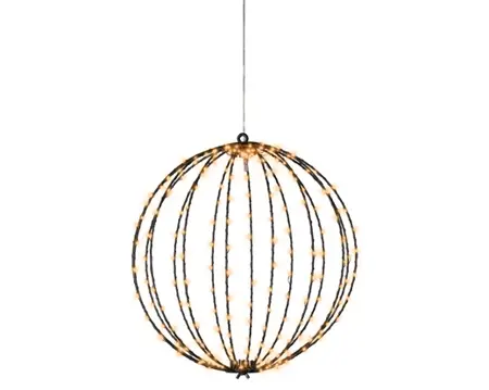 Lumineo Micro LED Framelight Ø38 cm  zwart met klassiek warm licht - afbeelding 3