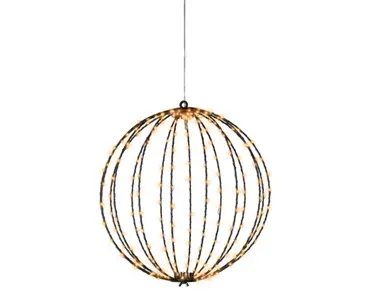 Lumineo Micro LED Framelight Ø38 cm  zwart met klassiek warm licht - afbeelding 3