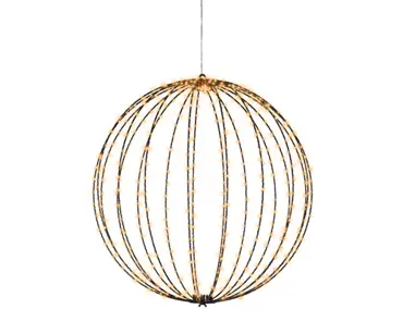 Lumineo Micro LED Framelight Ø58cm zwart met klassiek warm licht - afbeelding 3