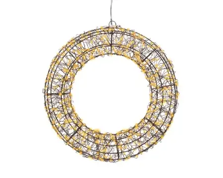 Lumineo micro led krans 38x7cm-500l klassiek warm - afbeelding 2