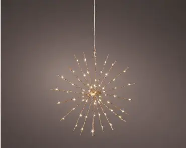 Lumineo micro led polestar d30cm koper/warm wit - afbeelding 3