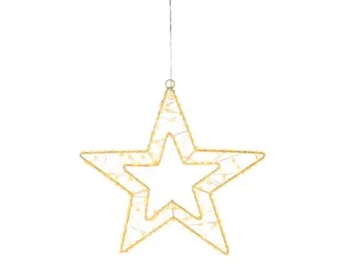 Lumineo Micro led ster 38cm-238led goud/warm wit/klassiek warm