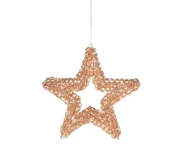 Lumineo micro led ster | 58x10 centimeter | 400 LED | rose goud | warm wit - afbeelding 1
