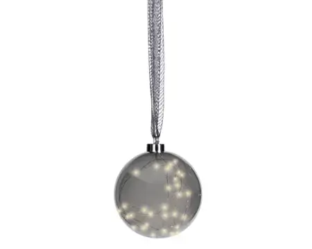 Lumineo microled bal 20cm grijs/warm wit - afbeelding 2